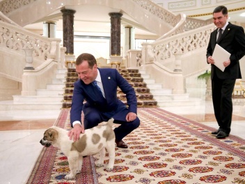 Թուրքմենստանի նախագահը Մեդվեդևին շան ձագ է նվ...