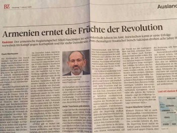 Շվեյցարական «Berner Zeitung» թերթի հոդվածը ար...
