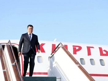Президент Киргизии Садыр Жапаров прибыл в Ере...