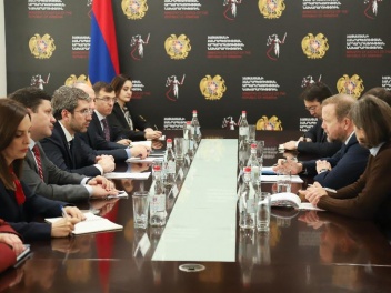Министр юстиции Армении принял делегацию, возглавляемую заместителем Генерального секретаря Совета Европы