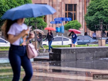 Հայաստանի շրջանների զգալի մասում սպասվում է անձրև և ամպրոպ