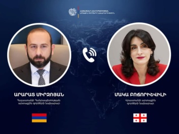 Հայաստանի և Վրաստանի ԱԳ նախարարները հեռախոսազ...