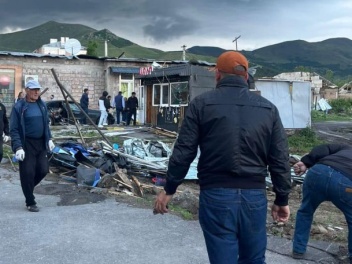 Ուժեղ քամու հետևանքով Ապարանի տարածաշրջանում...