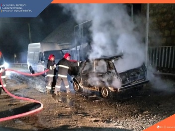 Բերդավան գյուղում այրվել է ավտոմեքենա