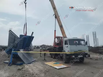 Շիրակի շինհրապարակներից մեկում երկաթե կոնստրուկցիաները թափվել են 39-ամյա աշխատակցի վրա
