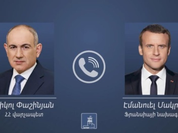 Փաշինյանը Ֆրանսիայի նախագահին ներկայացրել է Վ...
