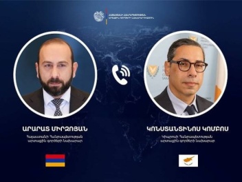 Հայաստանի և Կիպրոսի ԱԳ նախարարները մտքեր են փ...