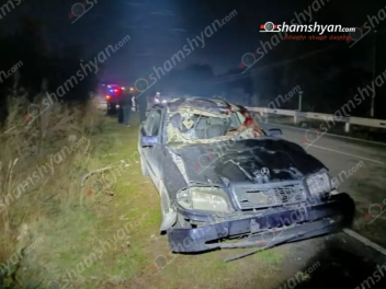 Գեղարքունիքում «Mercedes»-ը բախվել է ճանապարհ...