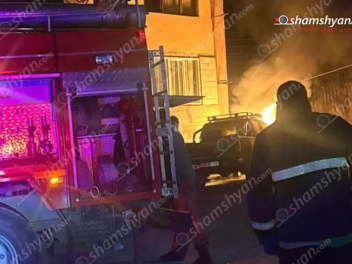 Դիլիջանի բակերից մեկում կայանված «Nissan»-ում հրդեհ է բռնկվել