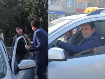 Ալեն Սիմոնյանը Սիսիան քաղաքում տաքսի է վարել