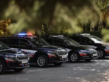 Մեքենայում պարեկային ծառայության աշխատակցի մш...