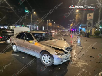 Երևանում բախվել են «Mercedes»-ն ու «Chevrolet...