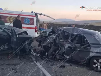 2 զոհ, 3 վիրավոր․ ողբերգական ավտովթար՝ Արագածոտնի մարզում