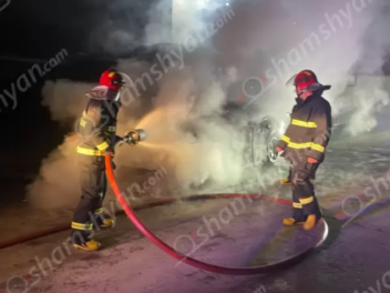 Արարատի մարզում հրդեհ է բռնկվել կայանված «Nissan»-ում