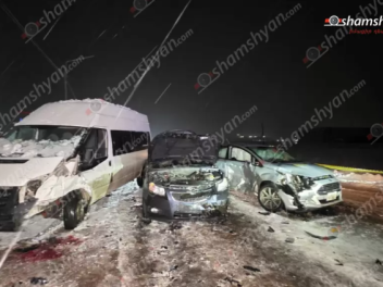 Մերկասառույցի պատճառով տեղի ունեցած ավտովթար