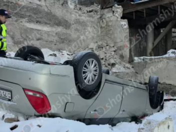 Մերկասառույցի պատճառով հերթական ավտովթարն է տ...