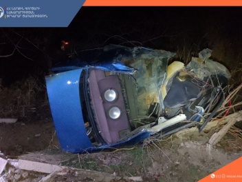 Երևան-Երասխ ճանապարհին «BMW»-ն դուրս է եկել ճ...