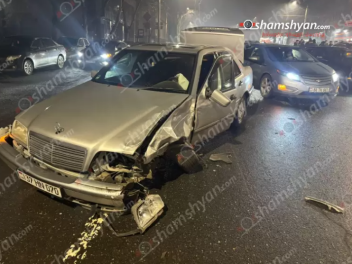 Երևանում՝ Հերացի փողոցում, բախվել է 3 ավտոմեք...