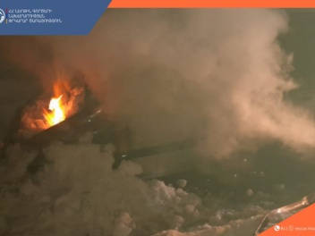 Հրազդանում ավտոմեքենա է այրվել