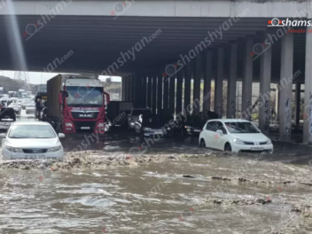 Անձրևը մինի-լիճ է առաջացրել Բաբաջանյան-Իսակով...