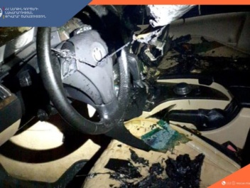 Մասիսում մեքենա է այրվել