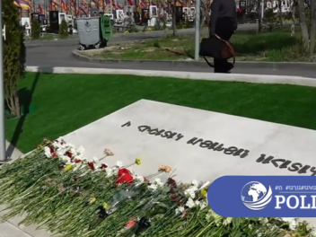 Շահրամանյանը Արցախի ղեկավարության հետ ծաղիկնե...