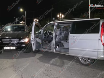 Ապարան քաղաքում բախվել են «Mercedes ML»-ը և «...