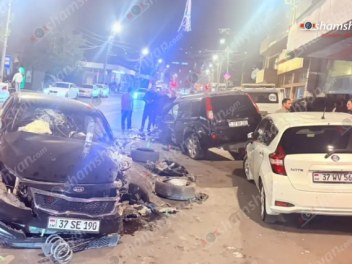 Խոշոր ավտովթար՝ Երևանում․ բախվել են Kia-ն ու...
