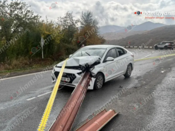 Երևան-Մեղրի ճանապարհին ավտովթարի է ենթարկվել...