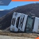 Տաթև-Տանձատափ ճանապարհին «Mercedes-Benz» բեռնատարը դուրս է եկել ճանապարհի երթևեկելի հատվածից և կողաշրջվել