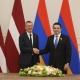 Ալեն Սիմոնյանը հանդիպել է Լատվիայի նախագահ Էդգարս Ռինկևիչսի հետ
