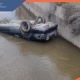 «Mercedes-Benz» մակնիշի ավտոմեքենան դուրս է եկել ճանապարհի երթևեկելի հատվածից և գլխիվայր հայտնվել ջրատարում