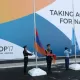 Երևանում COP17-ի ընդառաջ բարձրացվել է ՄԱԿ-ի դրոշը