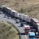 Լարսում հայ վարորդները կոնյակով բարձված բեռնատարներով 1 ամսից ավելի է կանգնած են